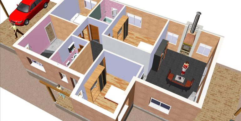 4 p baja 3D - Vivienda Aniano Vélez