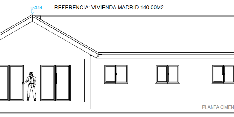 Alzados vivienda Madrid 140m2