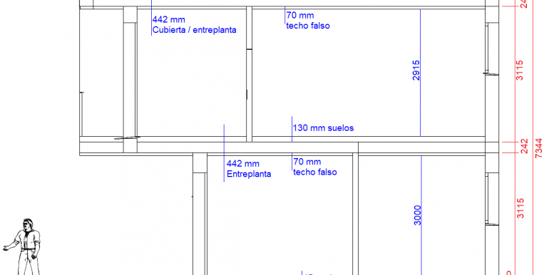 Casa modular Madrid, Sección (15)