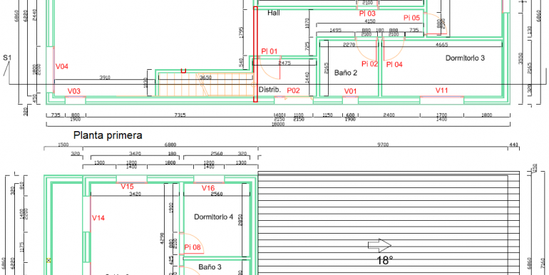 planos planta baja y primera Casa 178,21 con buhardilla